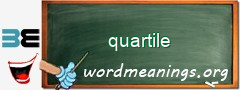 WordMeaning blackboard for quartile